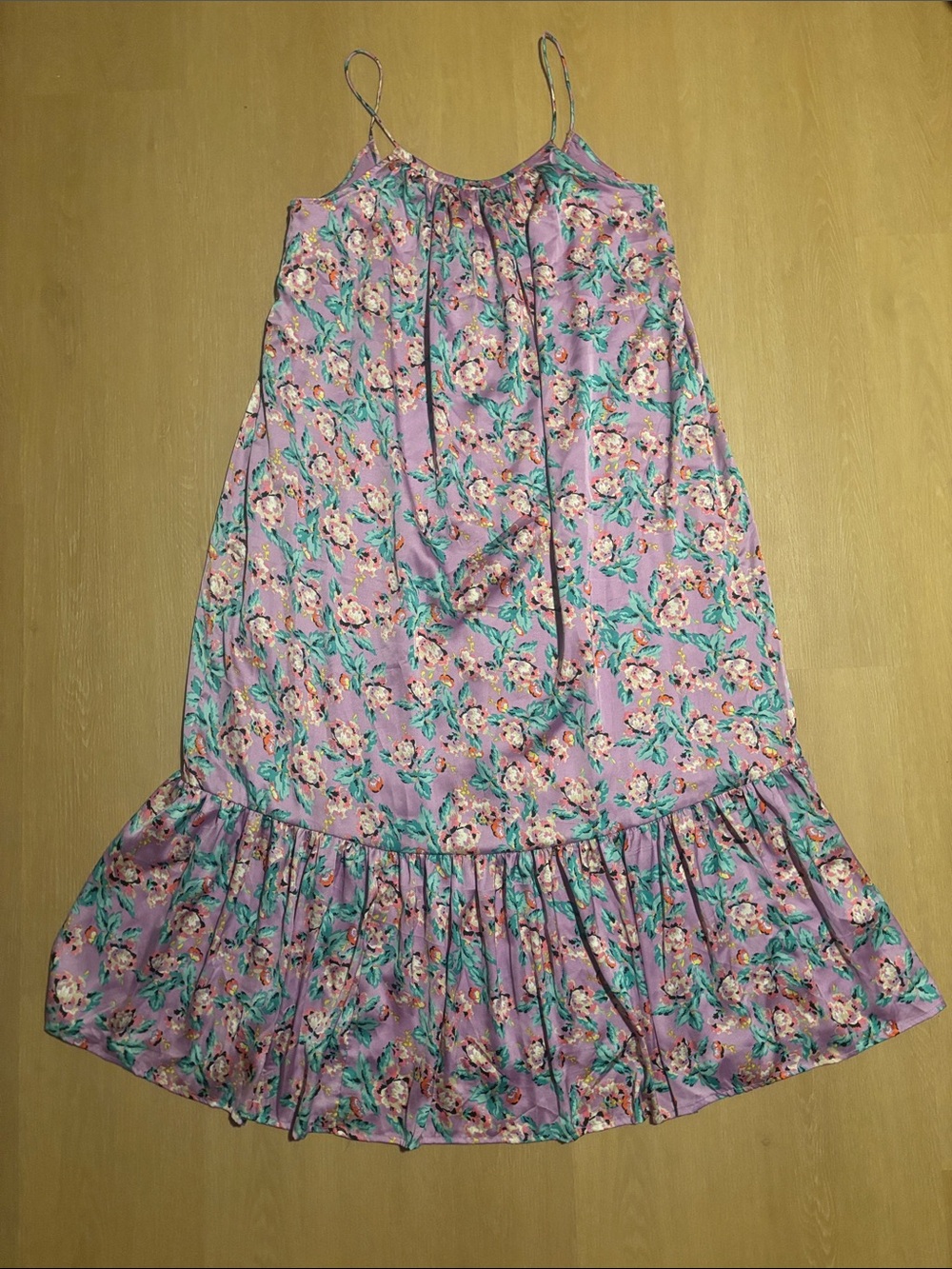 Asos Lavender Floral Maxi Dress size 14